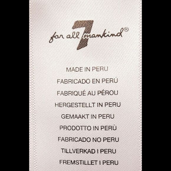 7 FOR ALL MAN KIND Women's Vintage White Premium Short Sleeve  Front Knot Top XL - Picture 13 of 16